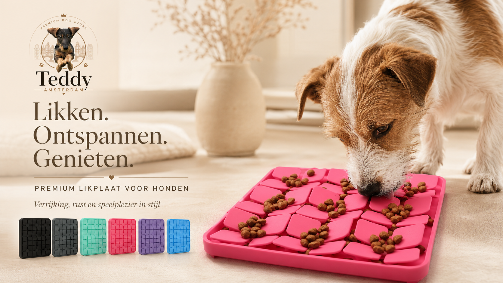 Teddy Amsterdam - Likplaat honden